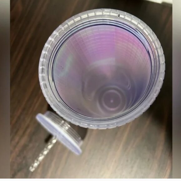 Starbucks 2022 VENTI Spring Soft Touch Unicorn Grid Iridescent 24oz Tumbler - Picture 4 of 6